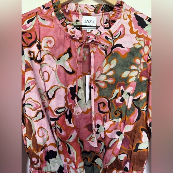 NWT Misa Los Angeles Lorena Cotton Mini Dress Small - Picture 6 of 10